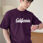 new maroon oversize t-shirt
